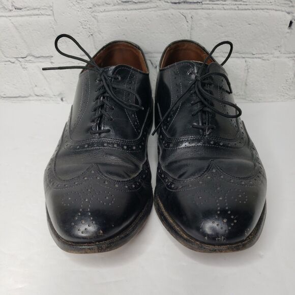 Allen Edmonds Neumok Wingtip Oxford Brown‎ Leather Dress Shoes Mens Sz 8 D main image 6